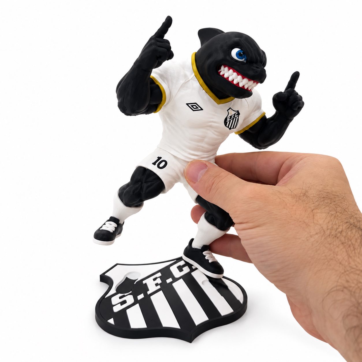 Mascote Santos Baleia 17 cm — foto 4