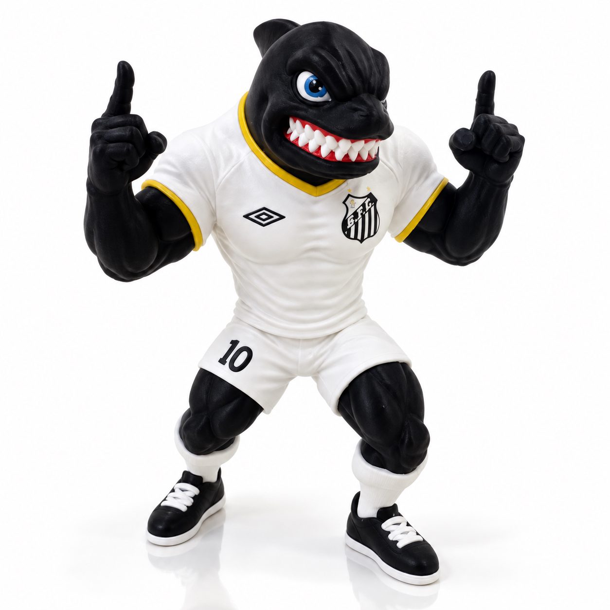 Mascote Santos Baleia 17 cm — foto 2