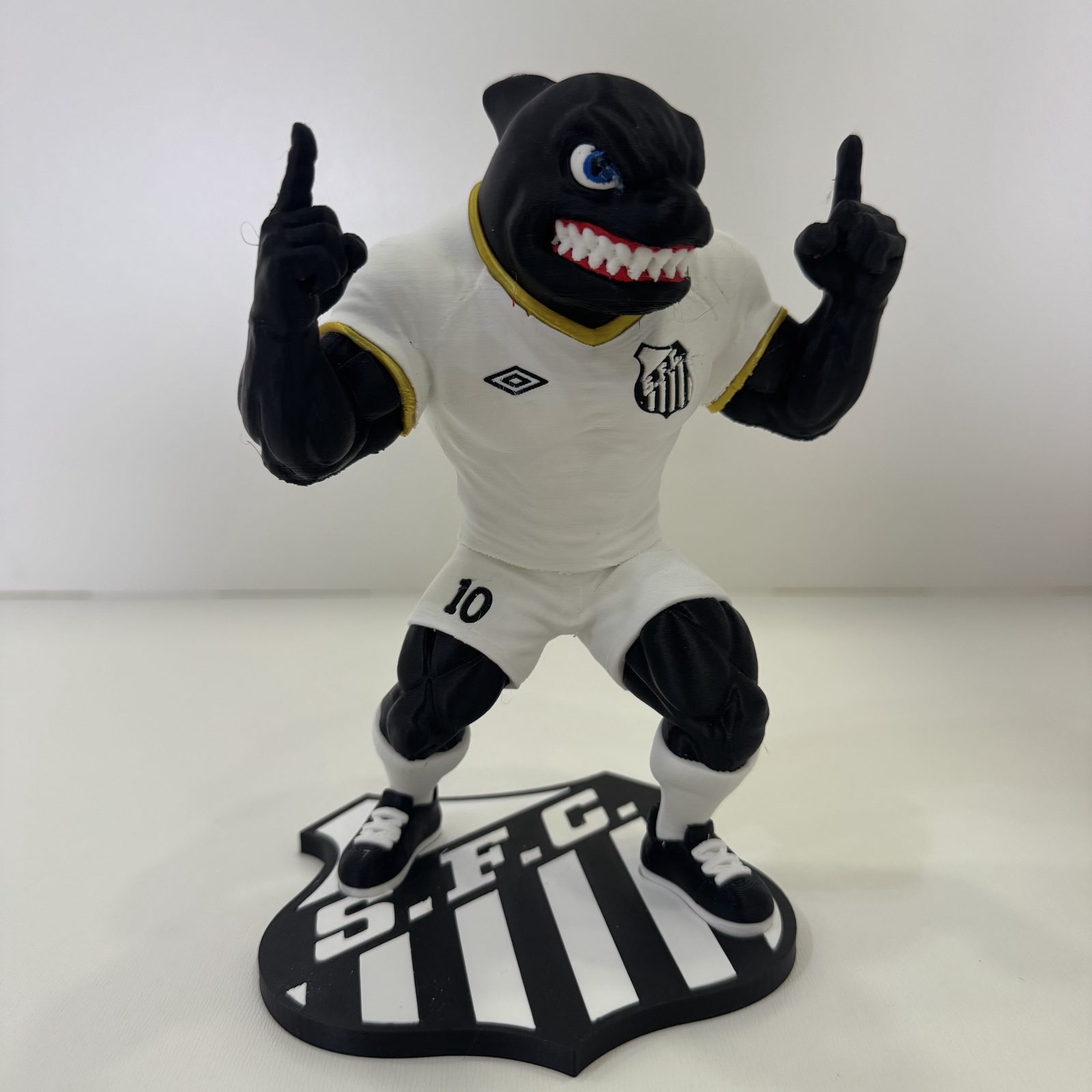 Mascote Santos Baleia 17 cm — foto 5