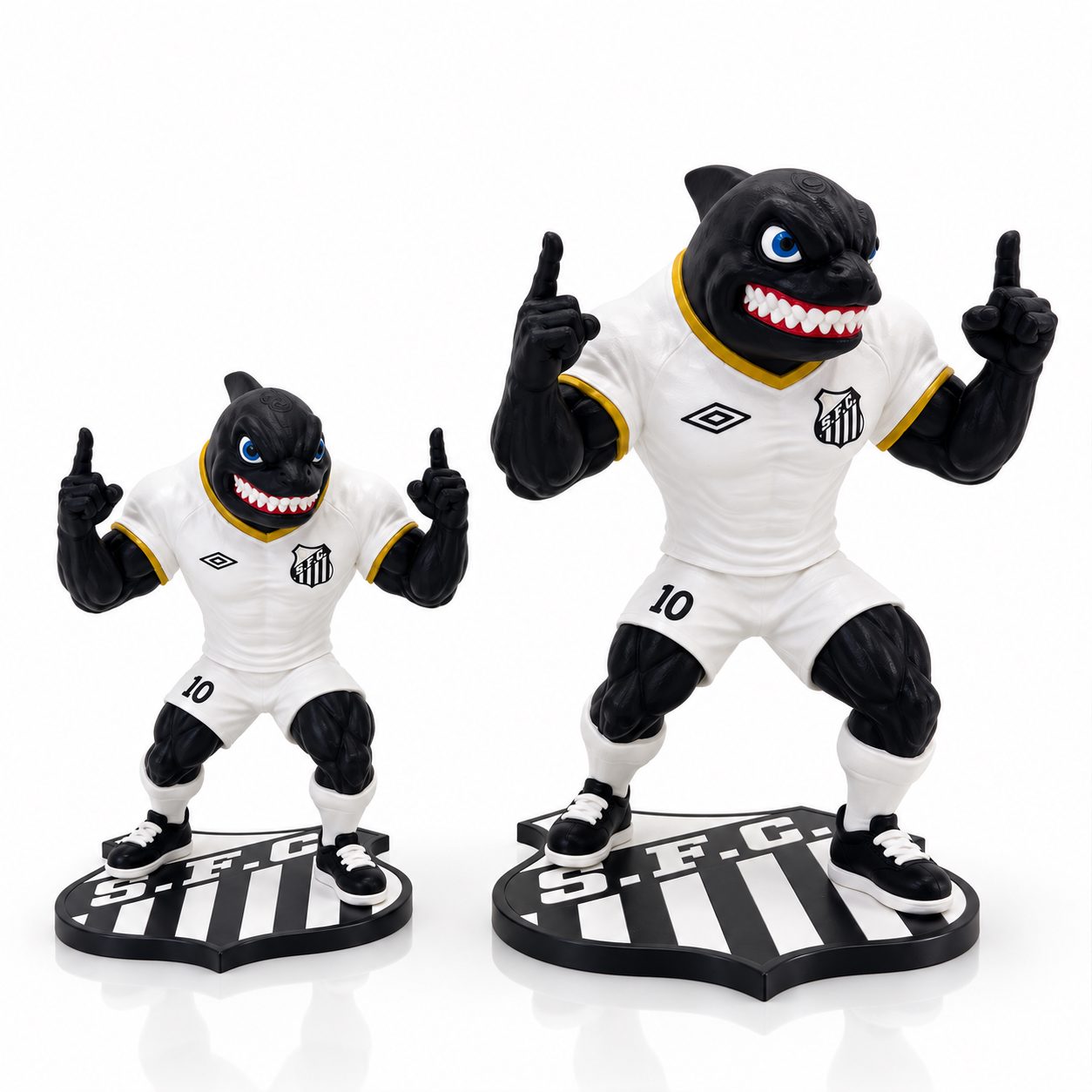 Mascote Santos Baleia 17 cm — foto 6