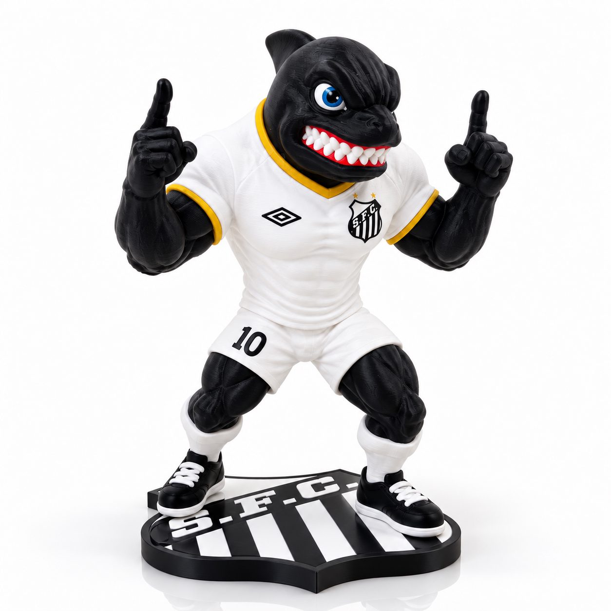 Mascote Santos Baleia 17 cm — foto 9