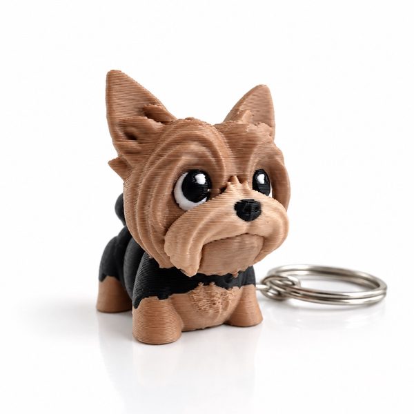 Chaveiro Yorkshire Terrier - Rosto Marrom